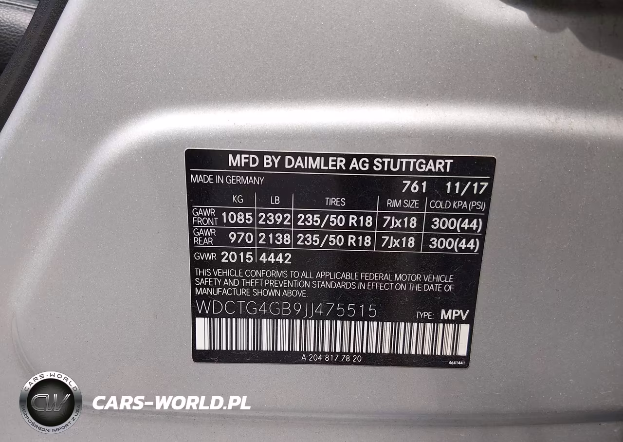 2018 Mercedes-Benz Gla 250 4Matic VIN:WDCTG4GB9JJ475515 - 9