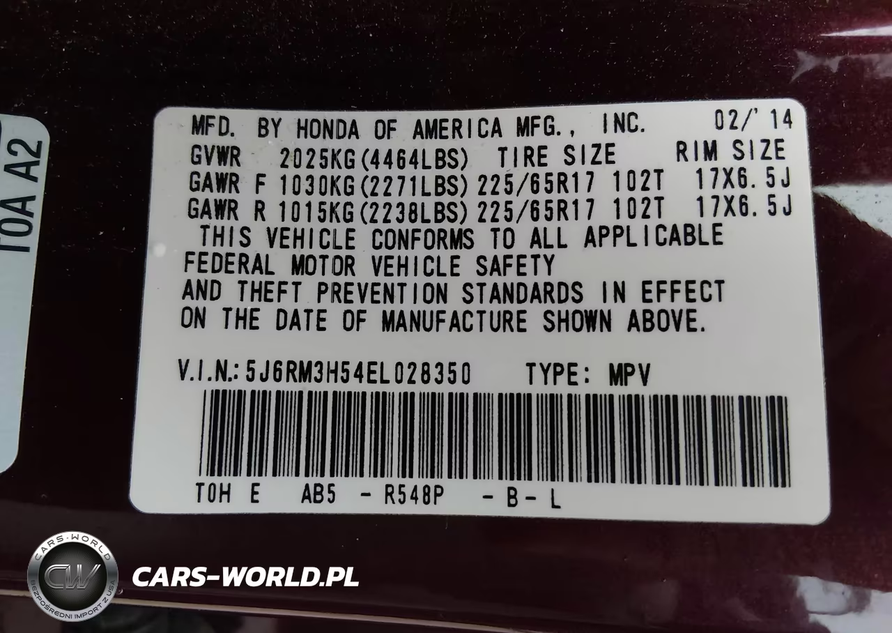 2014 Honda Cr-V Ex VIN:5J6RM3H54EL028350 - 9