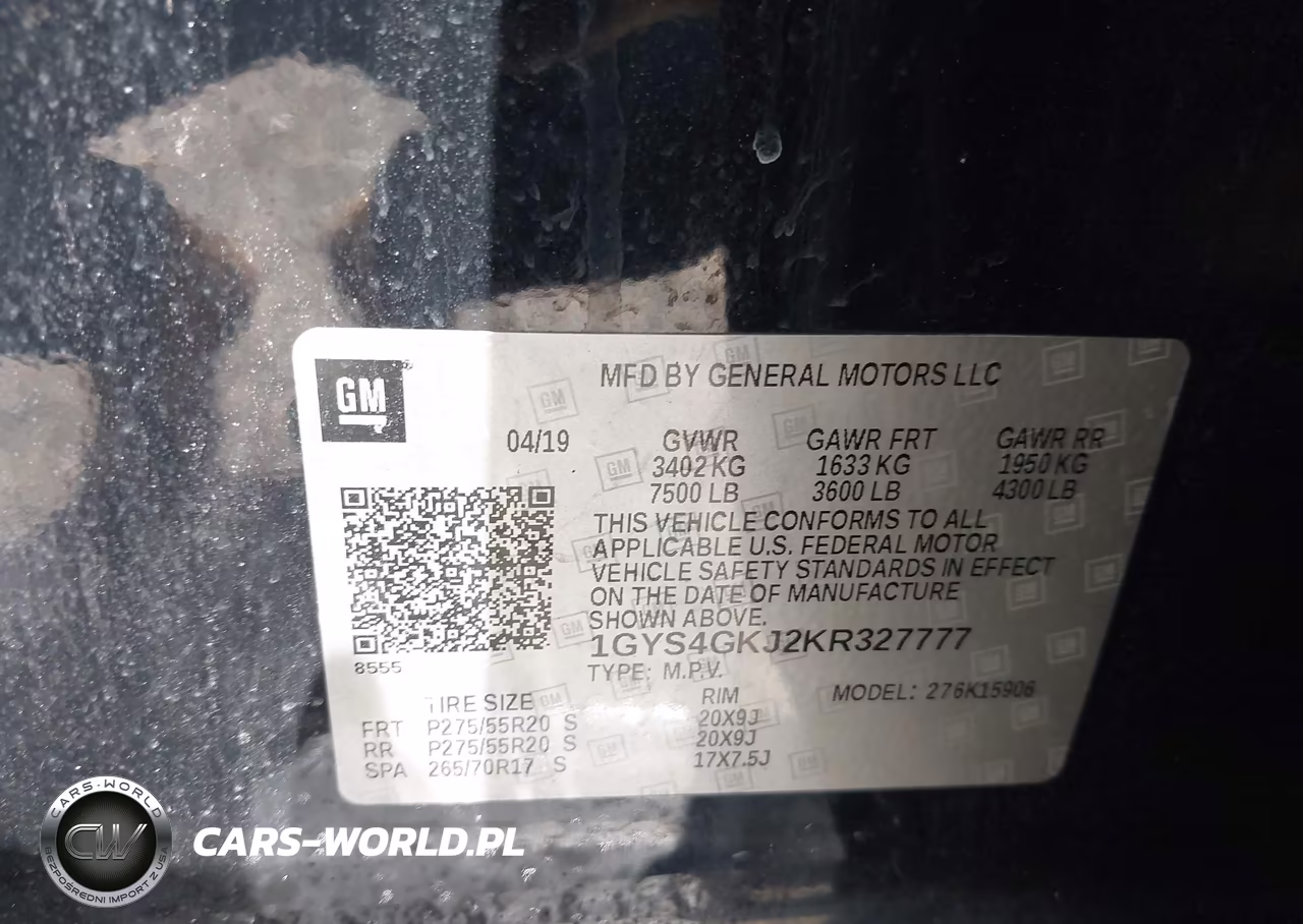 2019 Cadillac Escalade Esv Standard VIN:1GYS4GKJ2KR327777 - 9