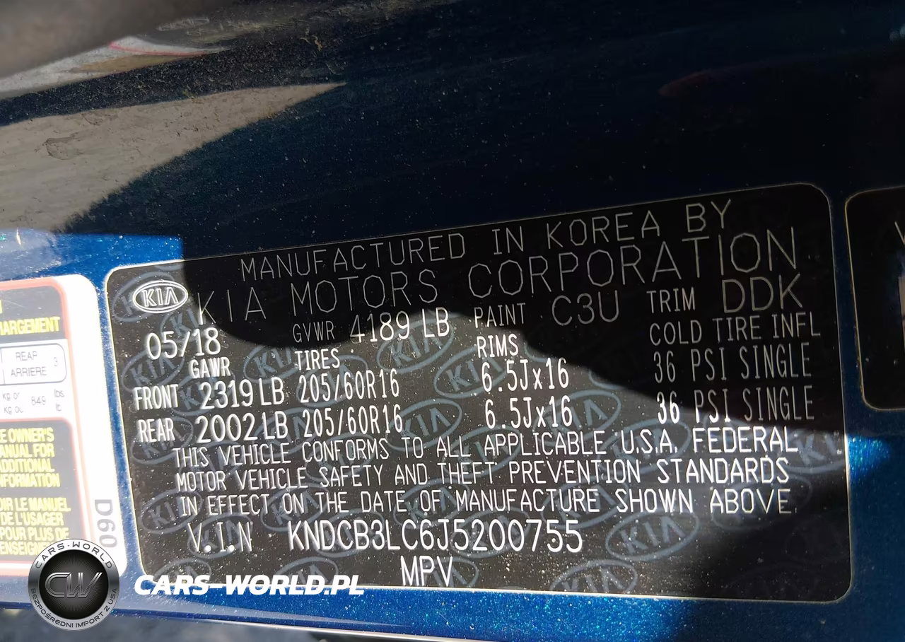 2018 Kia Niro Lx VIN:KNDCB3LC6J5200755 - 9
