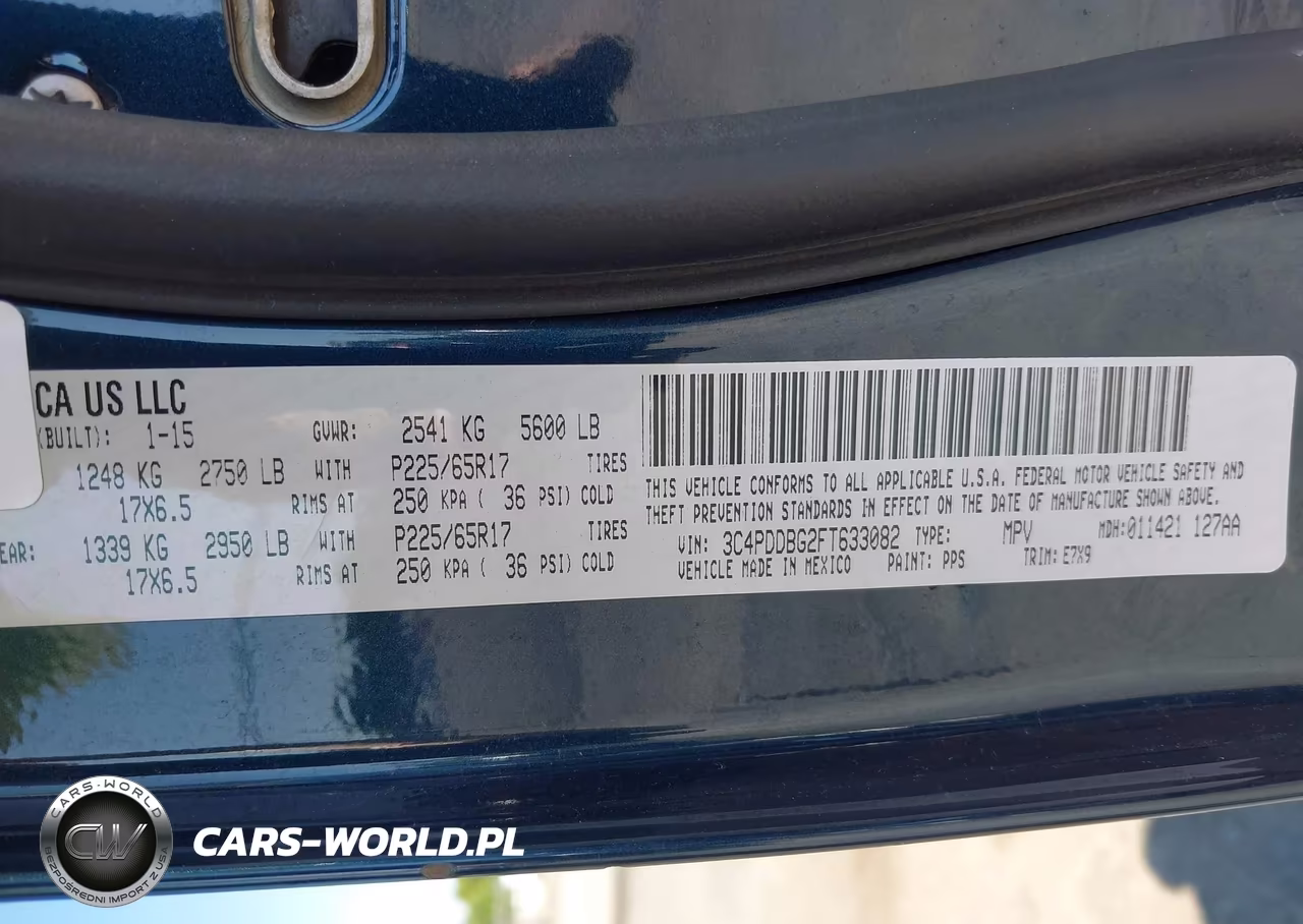 2015 Dodge Journey Sxt VIN:3C4PDDBG2FT633082 - 9