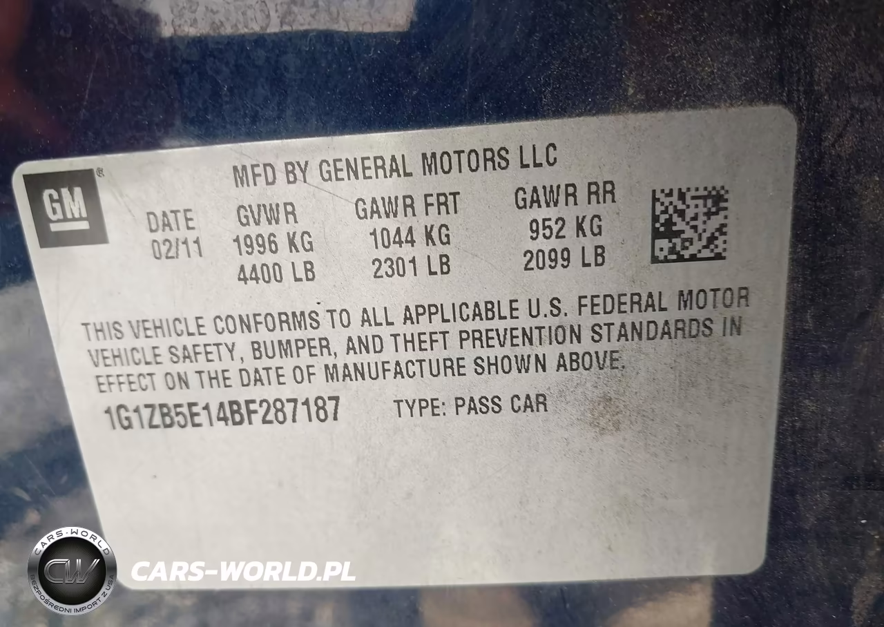 2011 Chevrolet Malibu Ls VIN:1G1ZB5E14BF287187 - 9