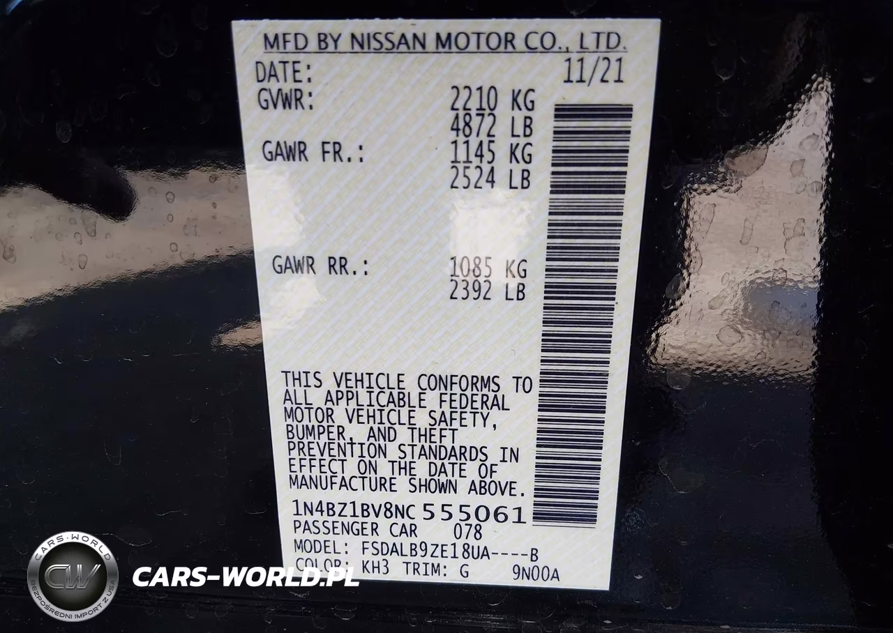 2022 Nissan Leaf S Plus 62 Kwh VIN:1N4BZ1BV8NC555061 - 9