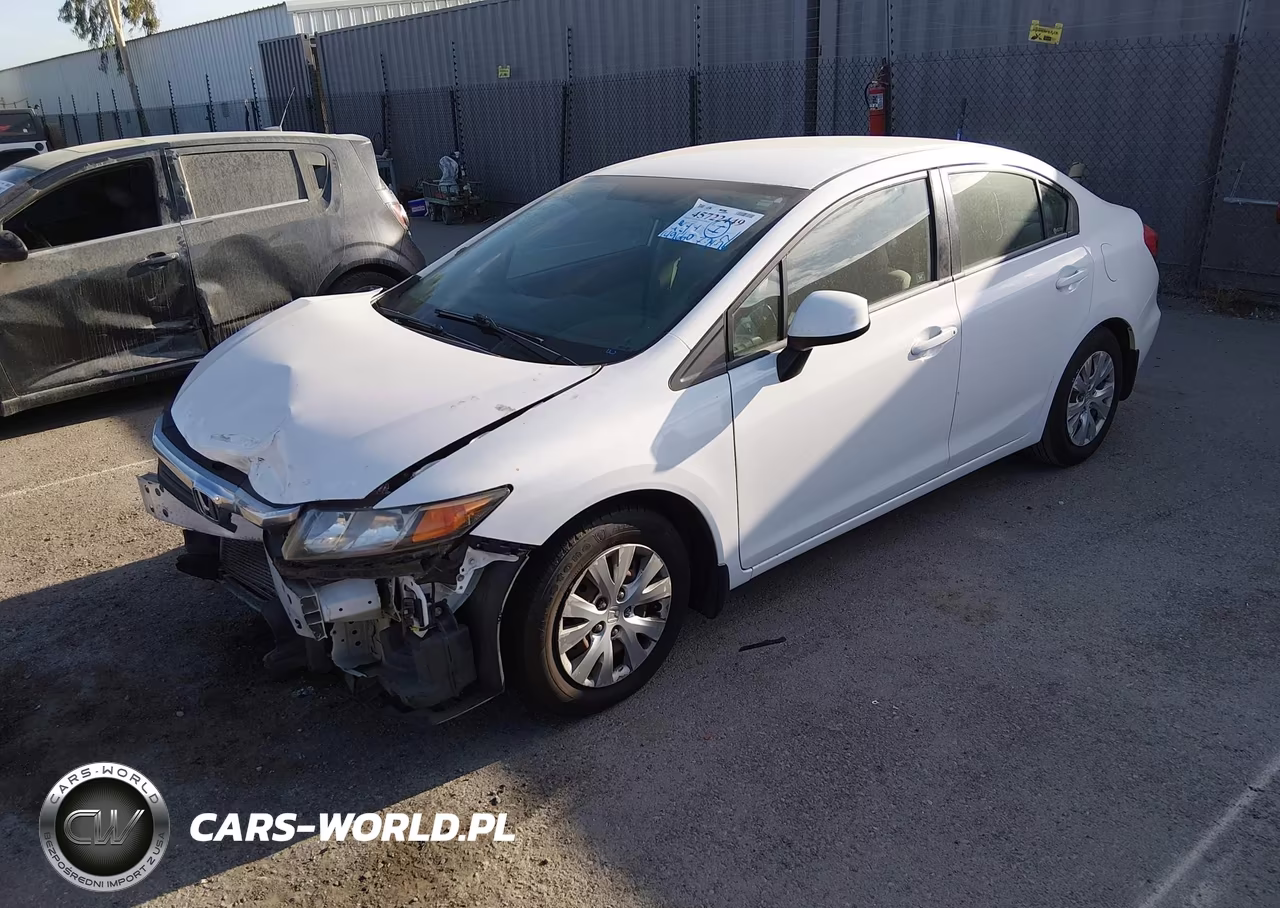 2012 Honda Civic Lx VIN:19XFB2F58CE044021 - 2