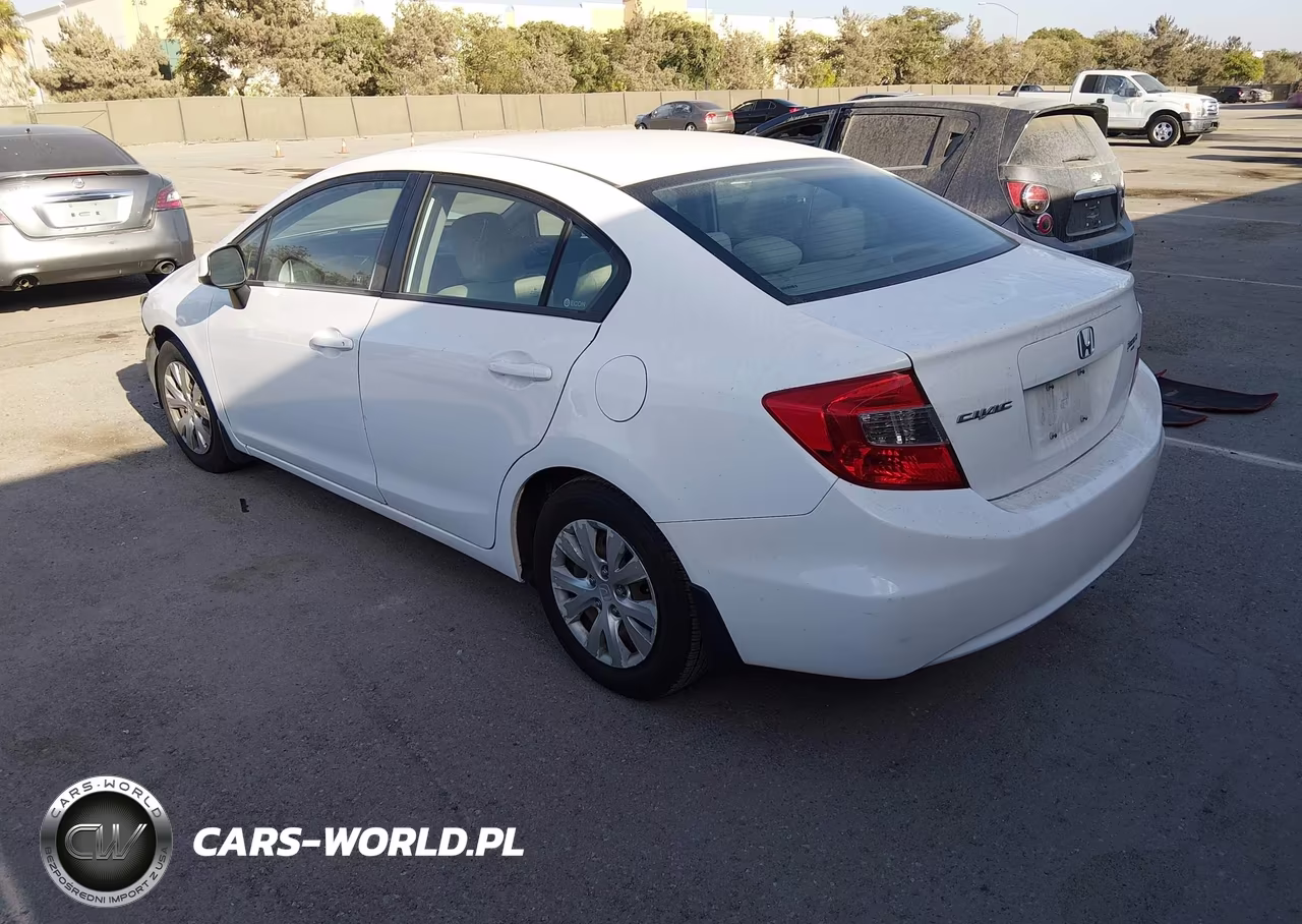 2012 Honda Civic Lx VIN:19XFB2F58CE044021 - 3