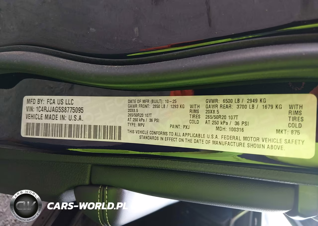 2025 Jeep Grand Cherokee L Altitude X 4X2 VIN:1C4RJJAG5S8775095 - 9