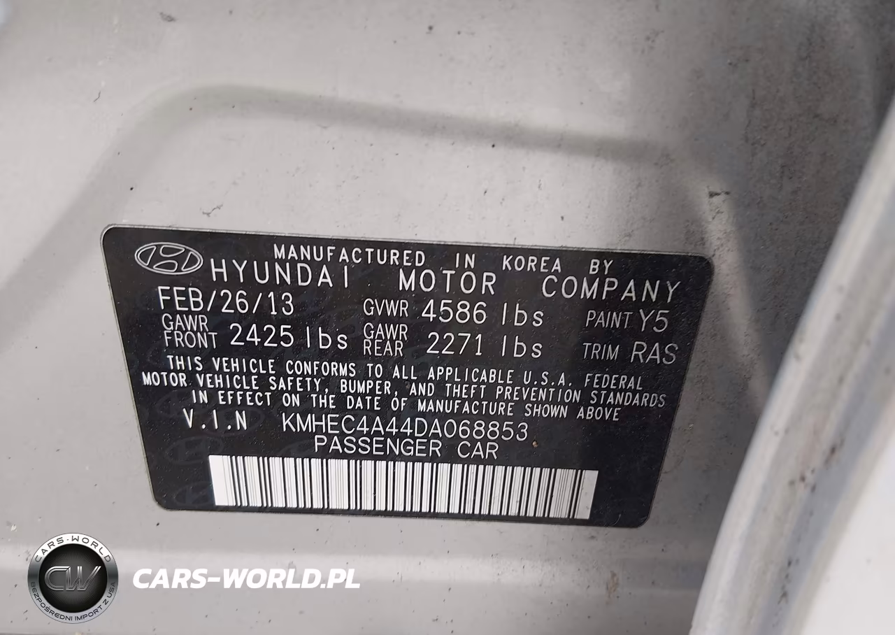 2013 Hyundai Sonata Hybrid Limited VIN:KMHEC4A44DA068853 - 9