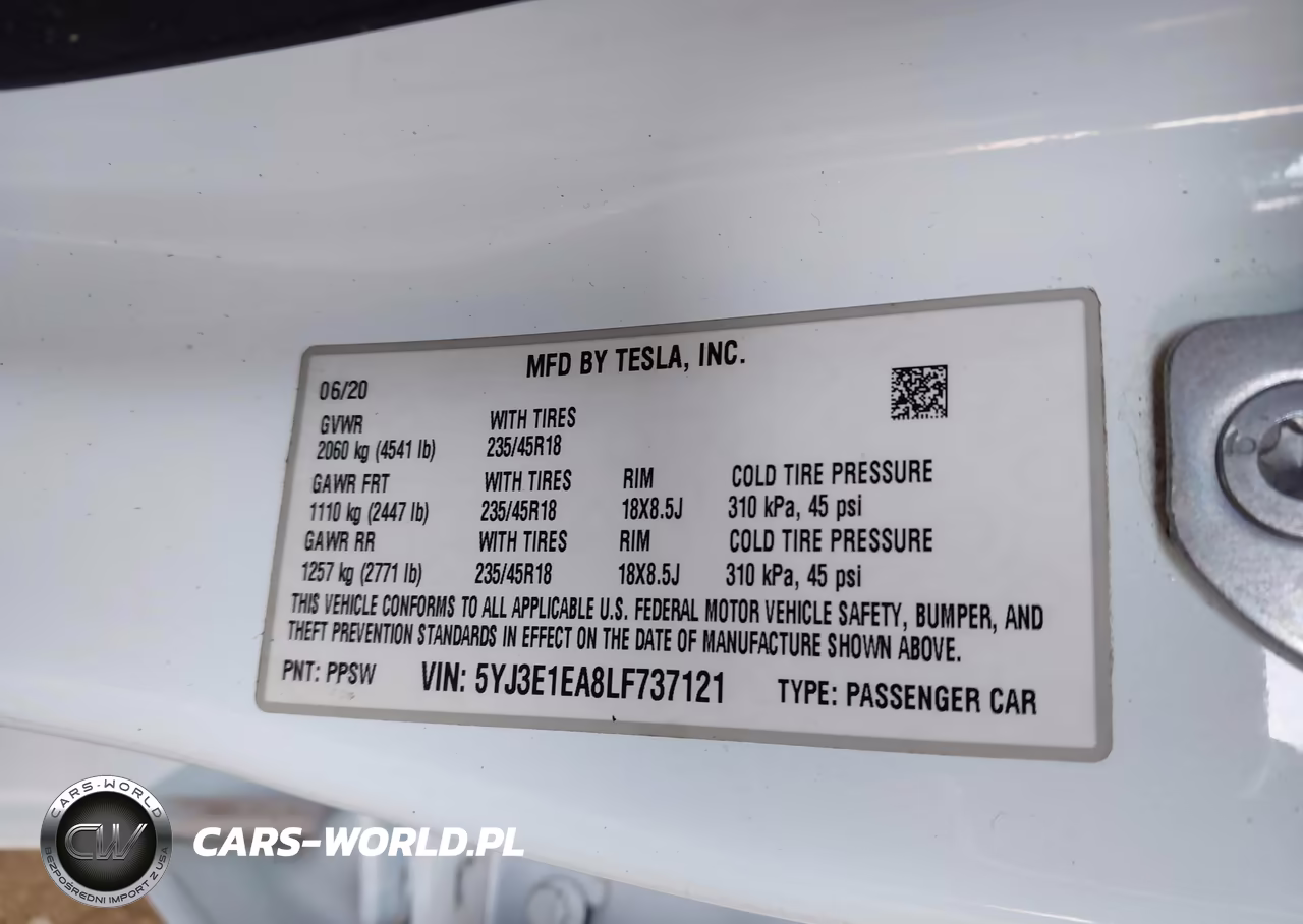 2020 Tesla Model 3 Standard Range Plus Rear-Wheel Drive-Standard Range Rear-Wheel Drive VIN:5YJ3E1EA8LF737121 - 9