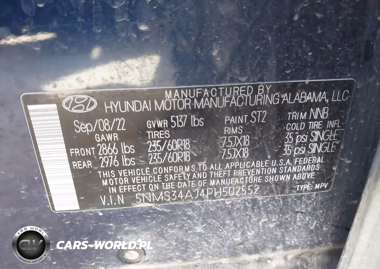 2023 Hyundai Santa Fe Sel VIN:5NMS34AJ4PH502552 - 9