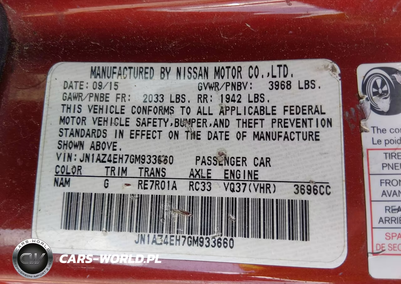 2016 Nissan 370Z Nismo-Nismo Tech-Sport-Sport Tech-Touring VIN:JN1AZ4EH7GM933660 - 9