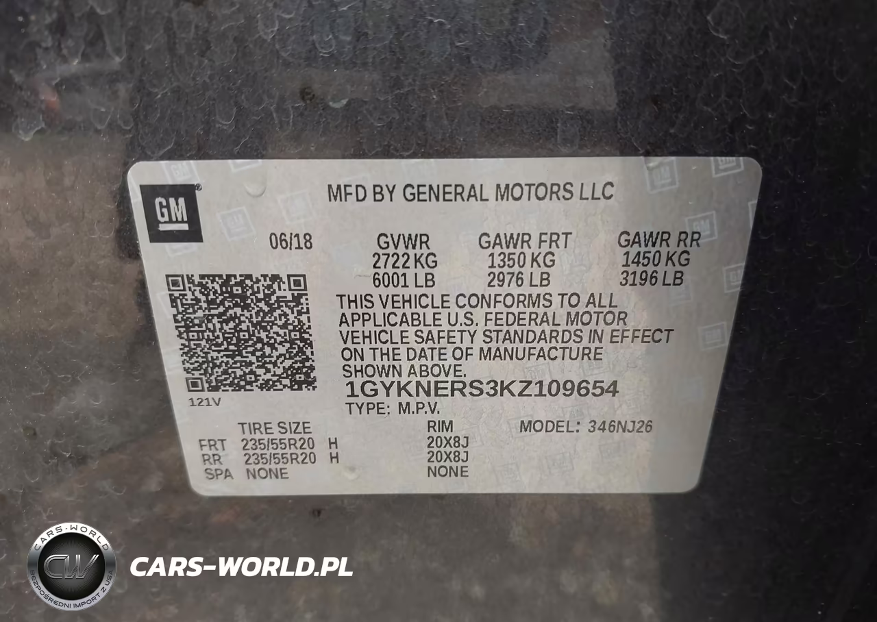 2019 Cadillac Xt5 Premium Luxury VIN:1GYKNERS3KZ109654 - 9