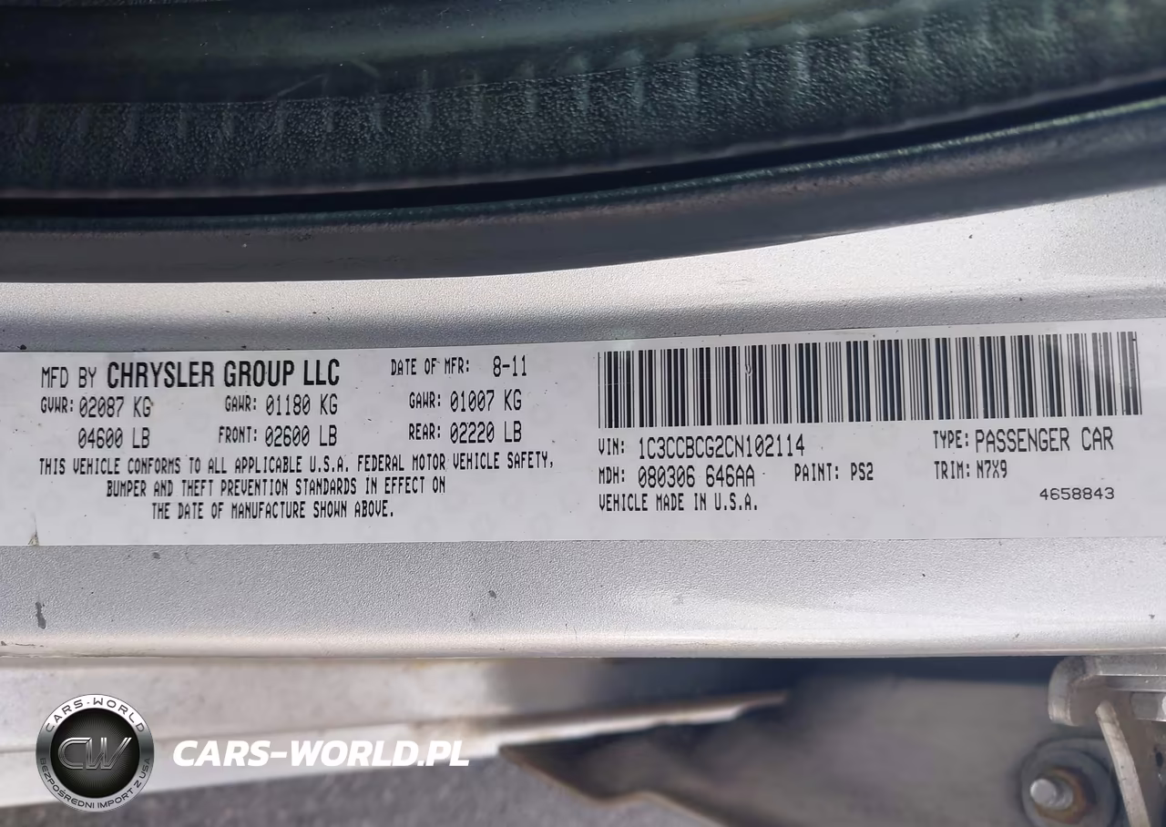 2012 Chrysler 200 Limited VIN:1C3CCBCG2CN102114 - 9