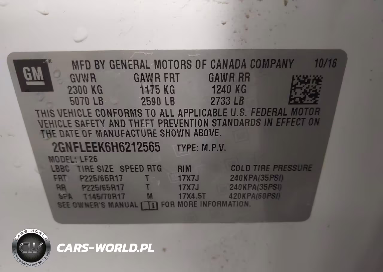 2017 Chevrolet Equinox Ls VIN:2GNFLEEK6H6212565 - 9