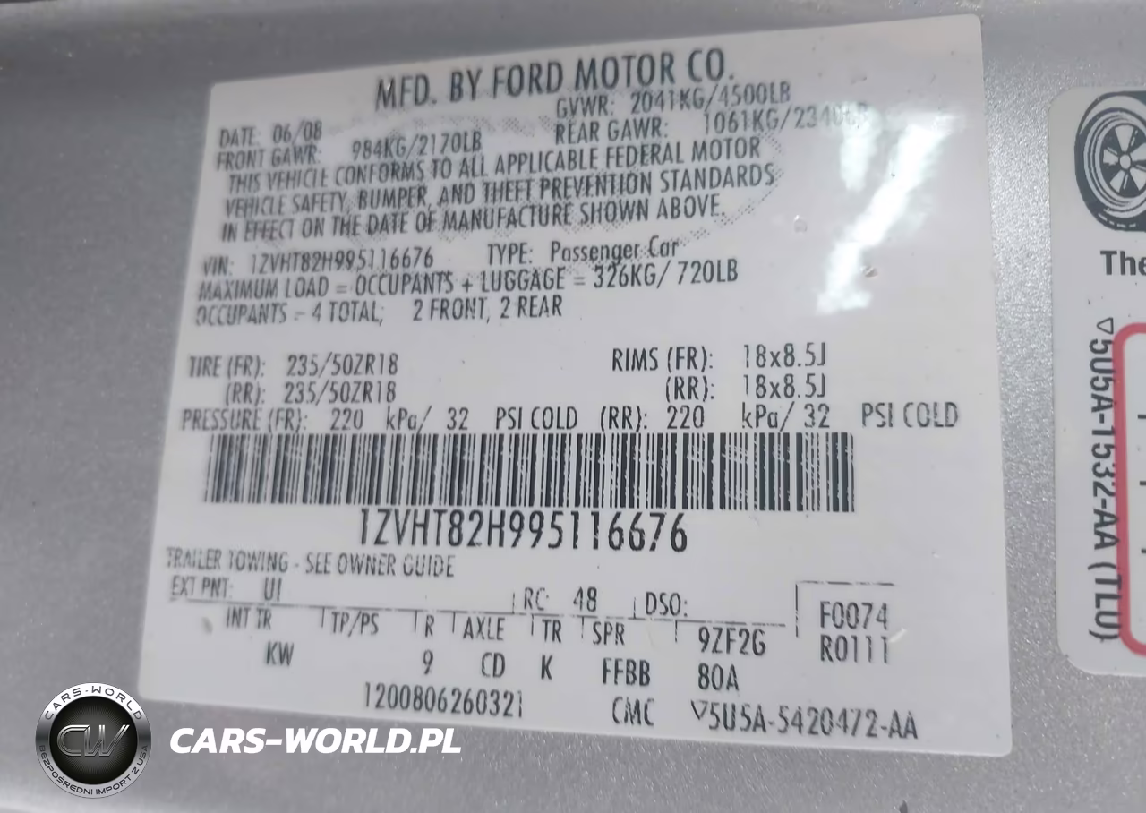 2009 Ford Mustang Gt Premium VIN:1ZVHT82H995116676 - 9