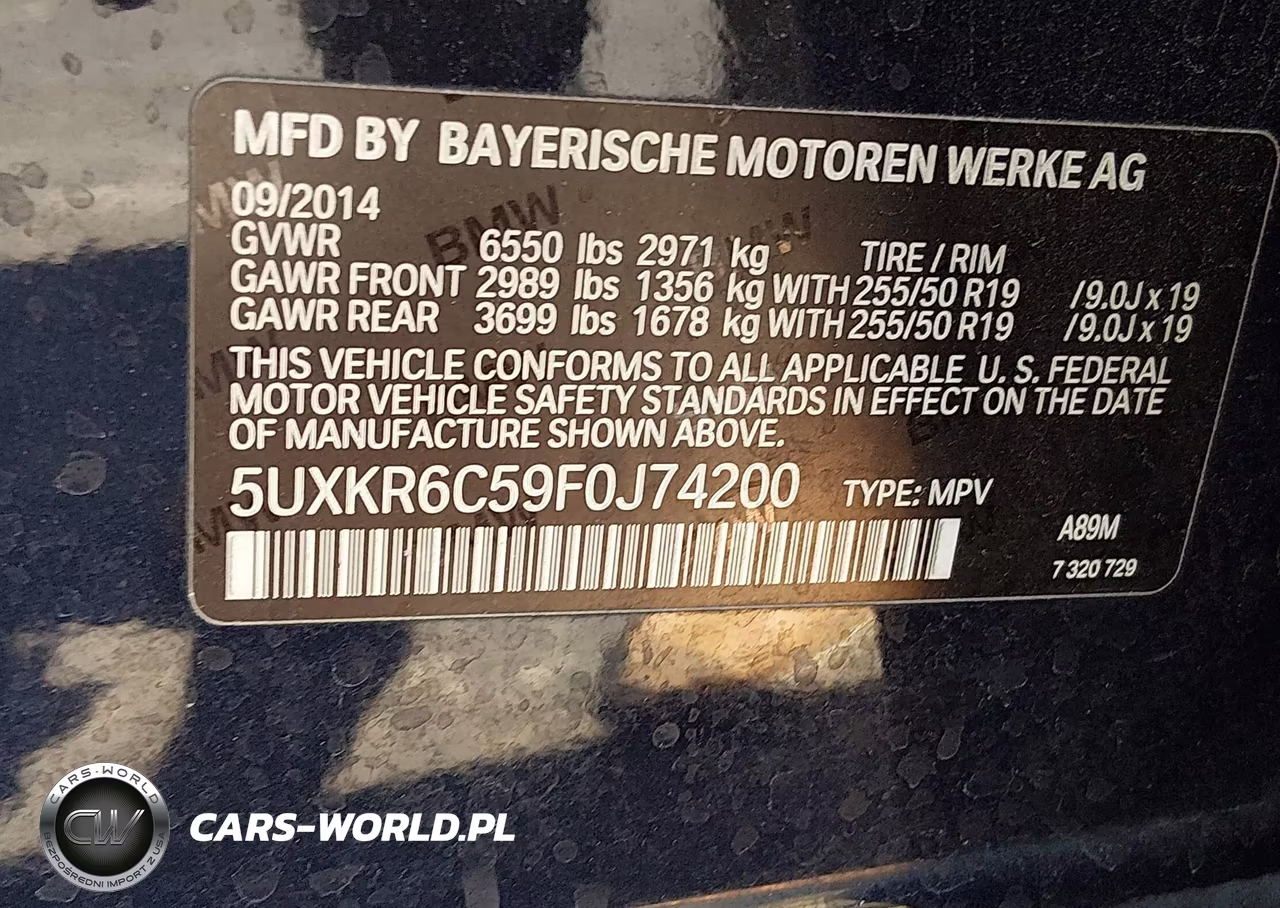 2015 BMW X5 xDrive50I VIN:5UXKR6C59F0J74200 - 9