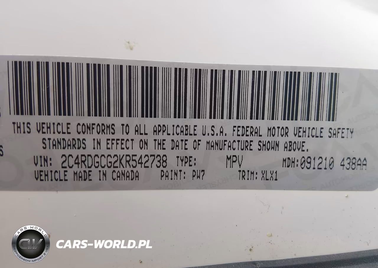 2019 Dodge Grand Caravan Sxt VIN:2C4RDGCG2KR542738 - 9