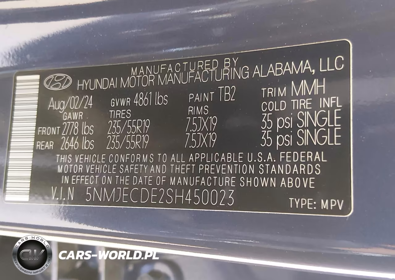 2025 Hyundai Tucson Limited VIN:5NMJECDE2SH450023 - 9