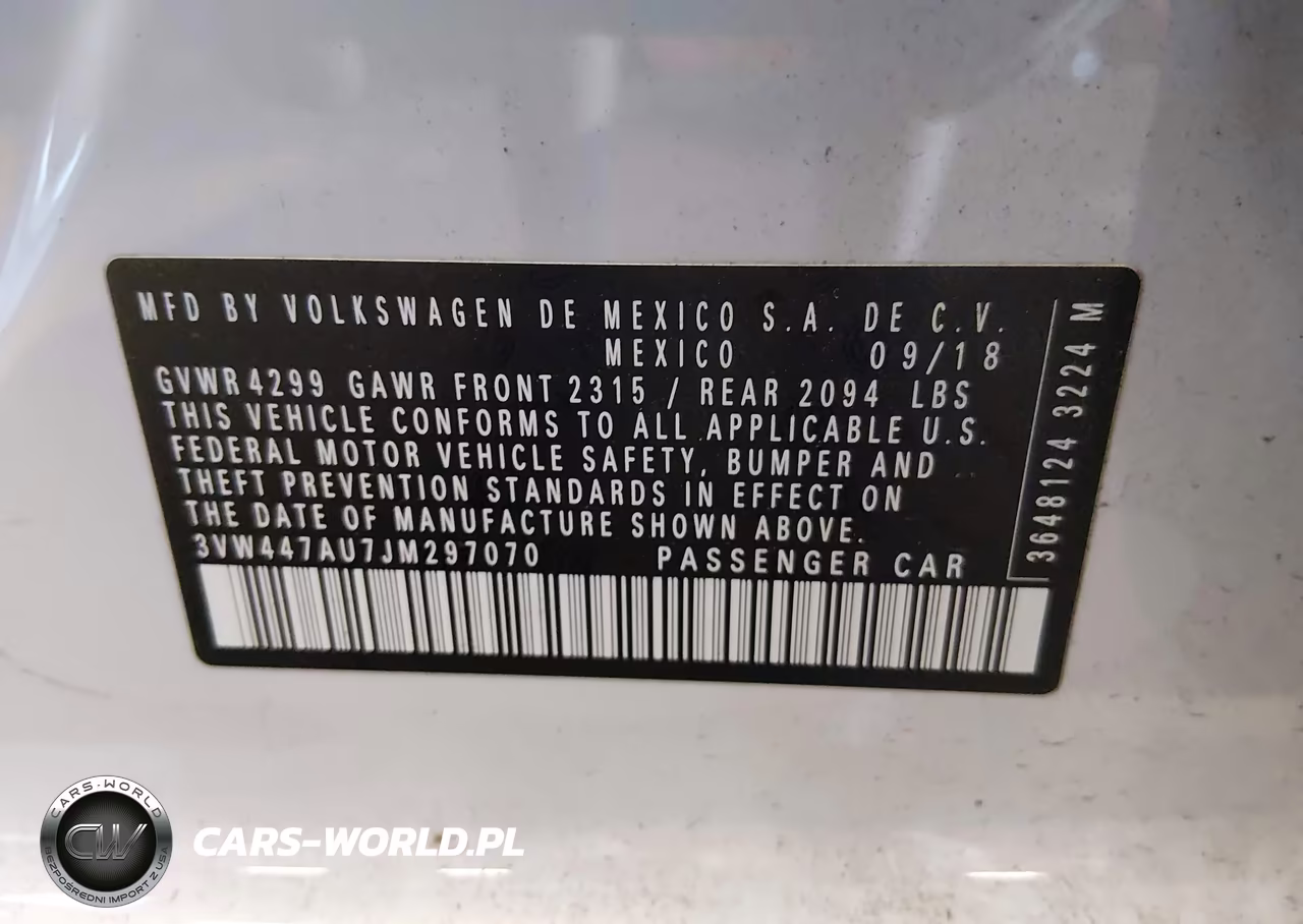 2018 Volkswagen Golf Gti 2.0T Autobahn-2.0T S-2.0T Se VIN:3VW447AU7JM297070 - 9