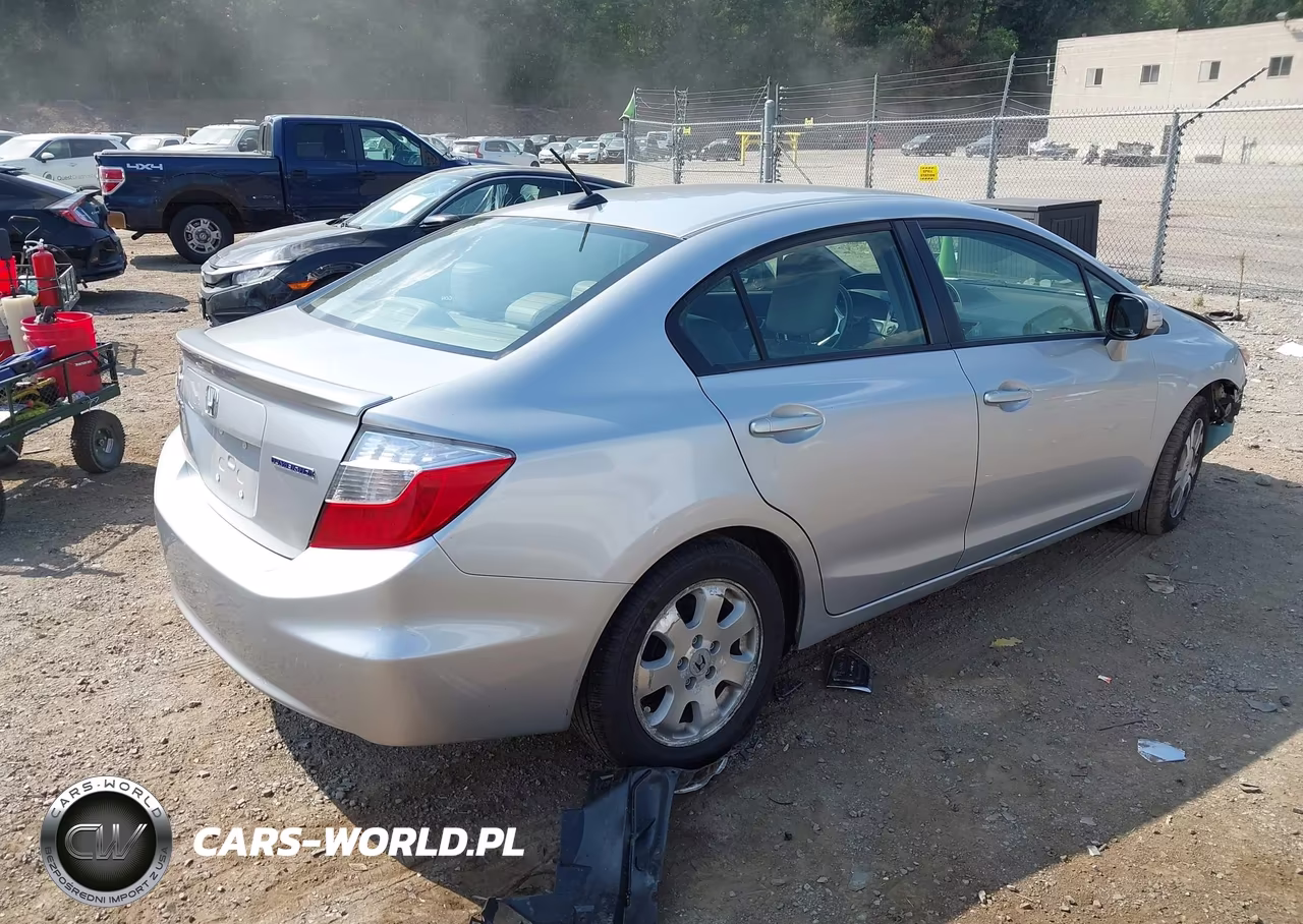 2012 Honda Civic Hybrid VIN:JHMFB4F39CS001197 - 4
