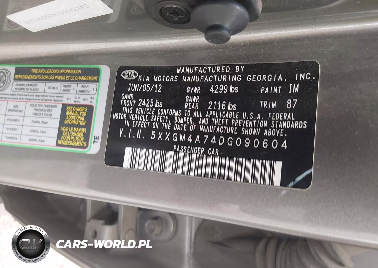 2013 Kia Optima Lx VIN:5XXGM4A74DG090604 - 9