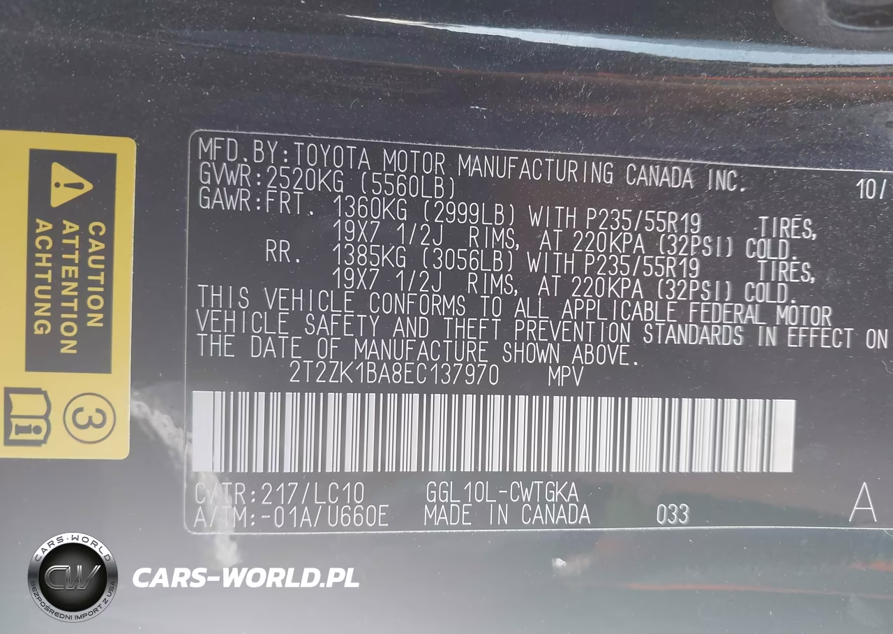 2014 Lexus Rx 350 VIN:2T2ZK1BA8EC137970 - 9