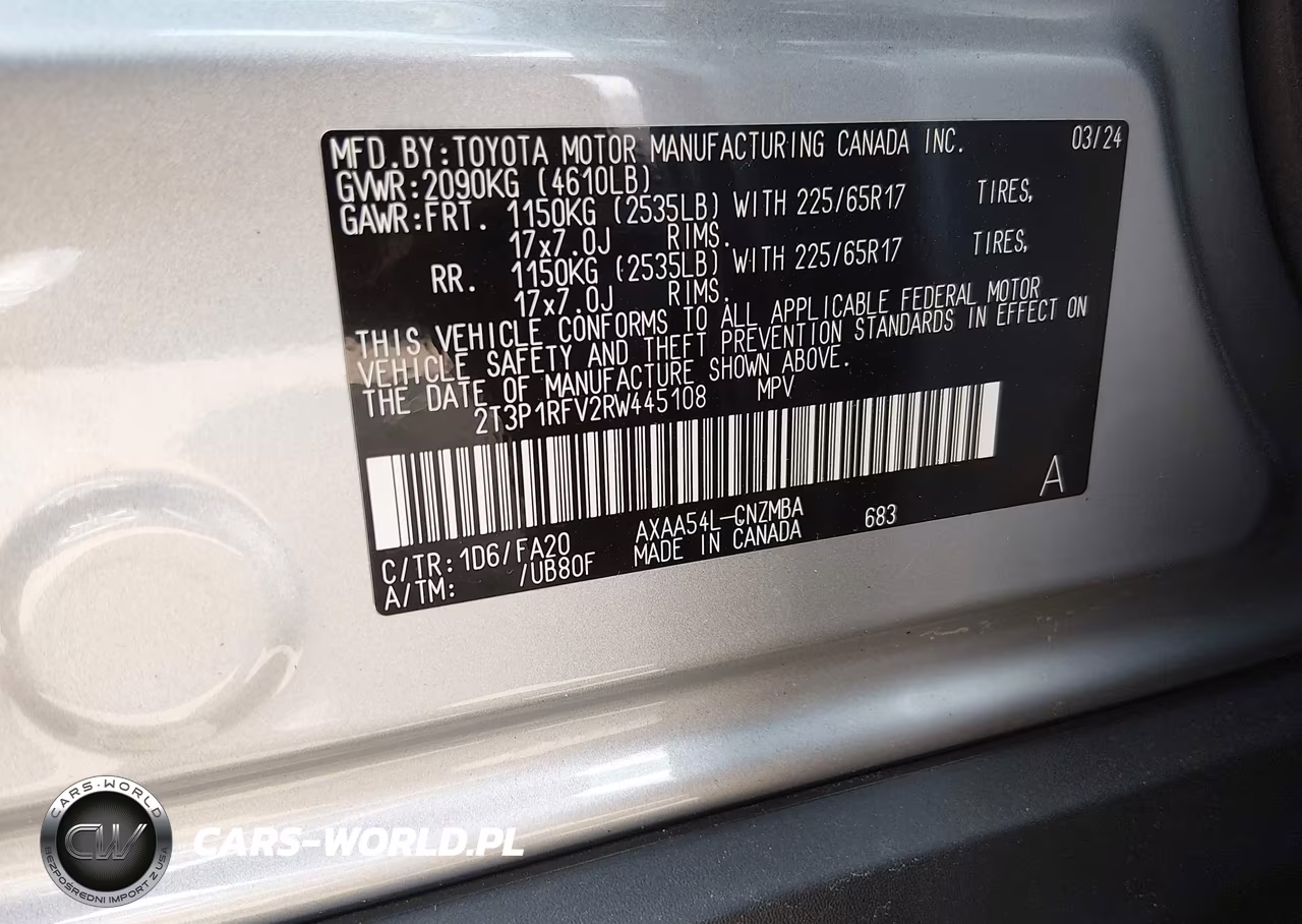 2024 Toyota Rav4 Xle VIN:2T3P1RFV2RW445108 - 9