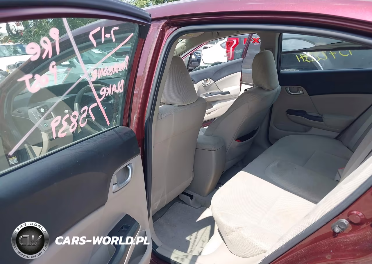 2012 Honda Civic Lx VIN:19XFB2F59CE062706 - 8