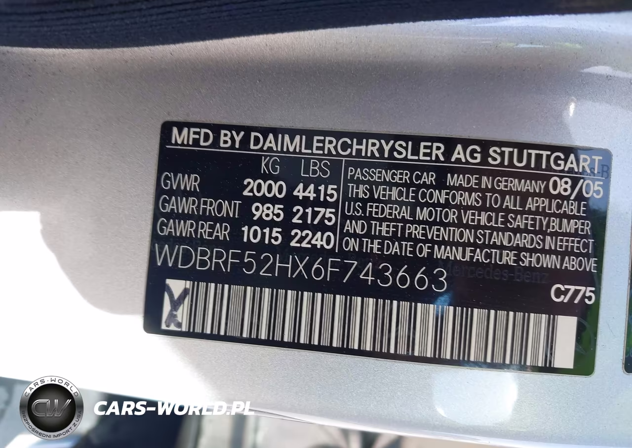 2006 Mercedes-Benz C 230 Sport VIN:WDBRF52HX6F743663 - 9