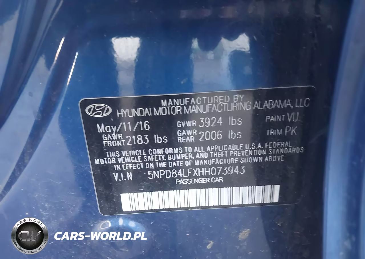 2017 Hyundai Elantra Se VIN:5NPD84LFXHH073943 - 9