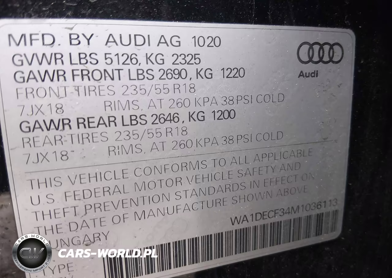 2021 Audi Q3 Premium 45 Tfsi S Line Quattro Tiptronic VIN:WA1DECF34M1036113 - 9