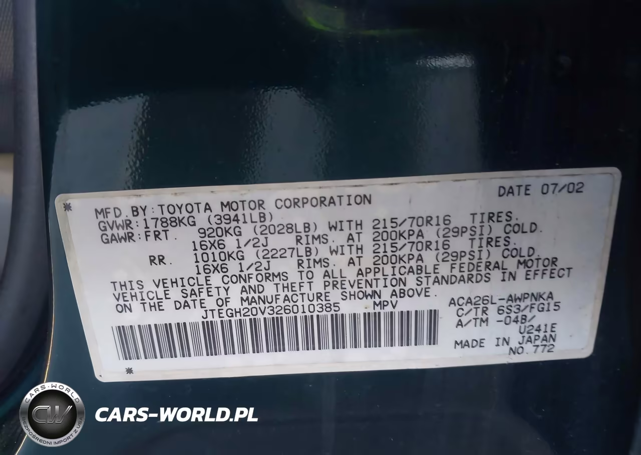2002 Toyota Rav4 VIN:JTEGH20V326010385 - 9