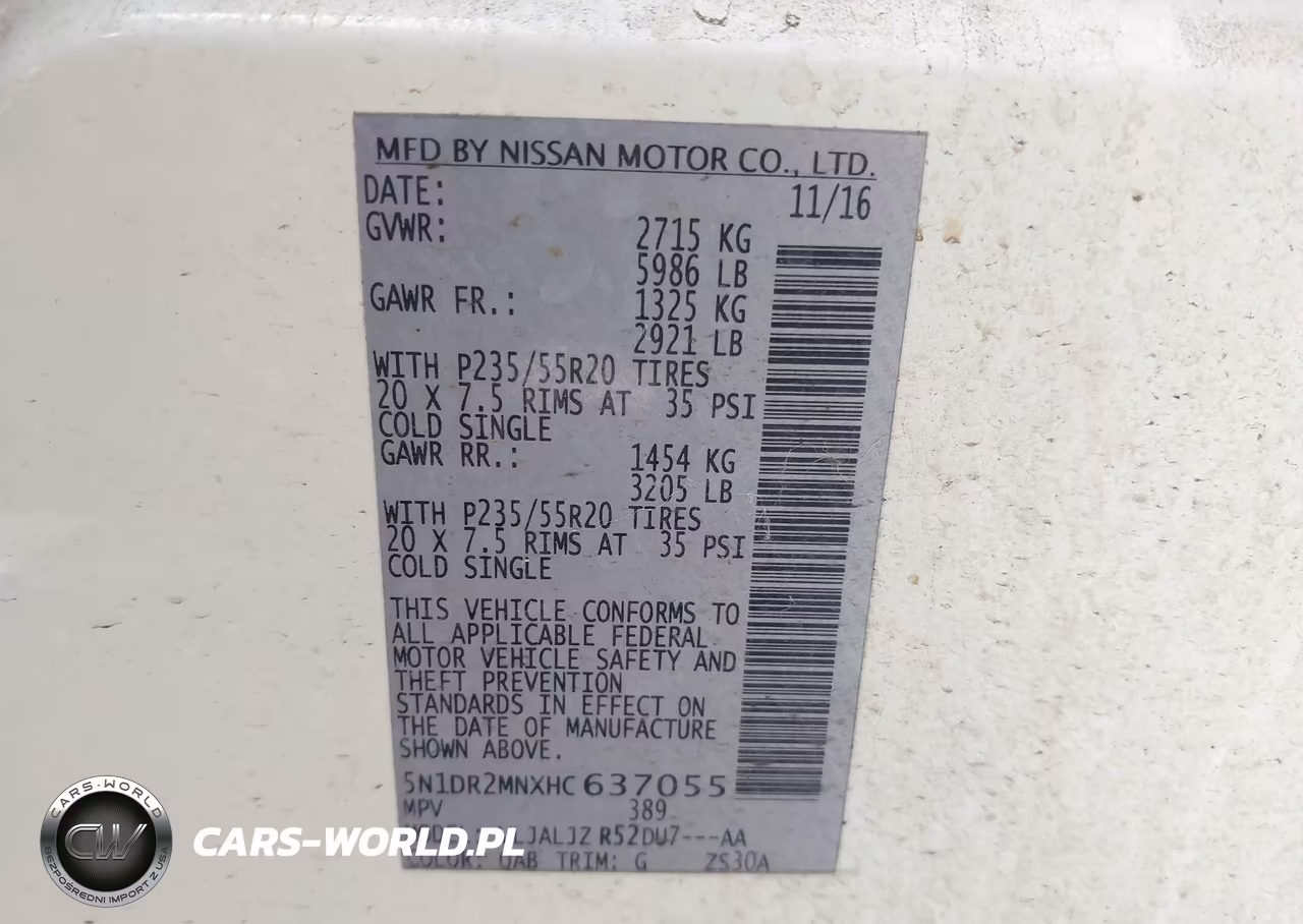 2017 Nissan Pathfinder Platinum VIN:5N1DR2MNXHC637055 - 9
