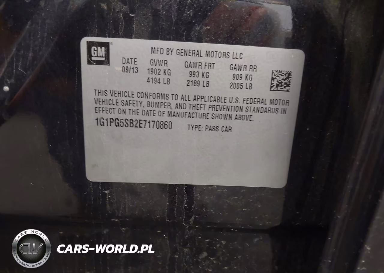 2014 Chevrolet Cruze Ltz VIN:1G1PG5SB2E7170860 - 9