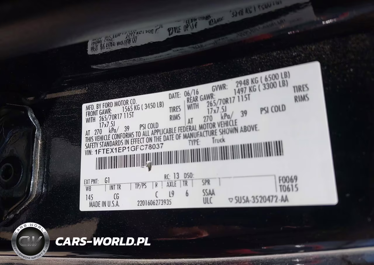 2016 Ford F-150 Xl VIN:1FTEX1EP1GFC78037 - 9