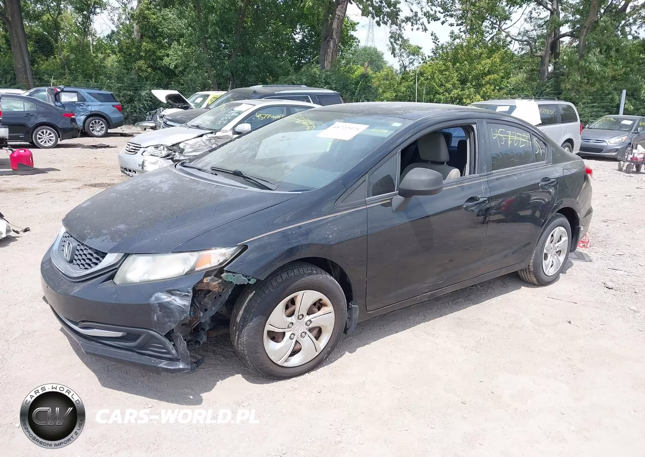 2013 Honda Civic Lx VIN:19XFB2F54DE095176 - 2