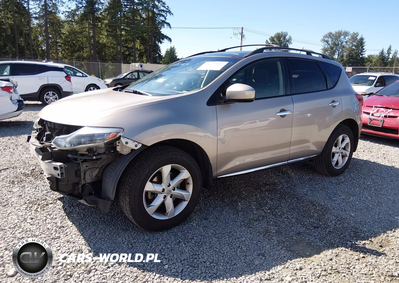 2009 Nissan Murano Sl VIN:JN8AZ18UX9W003400 - 2