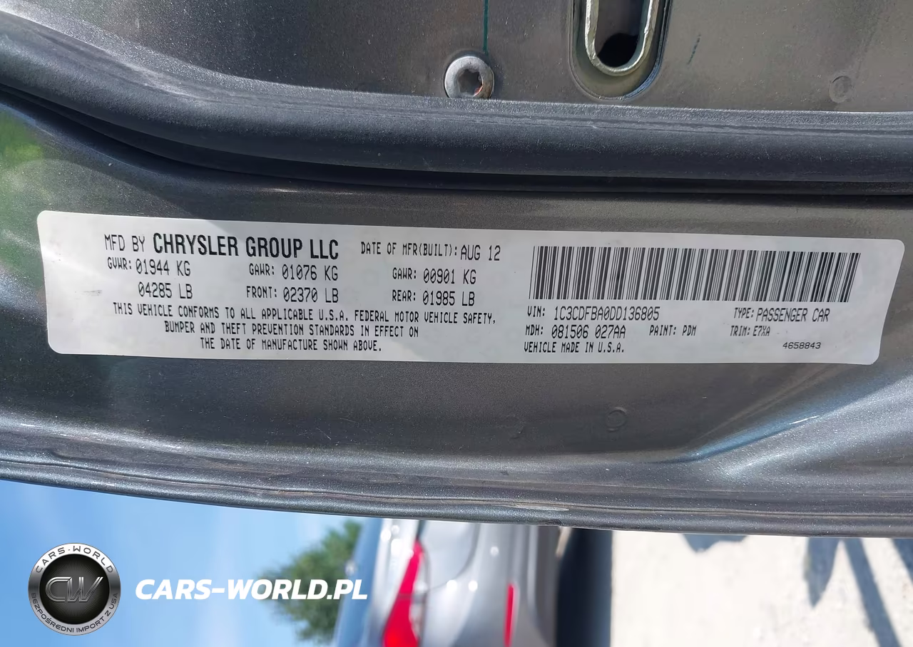 2013 Dodge Dart Sxt VIN:1C3CDFBA0DD136805 - 9