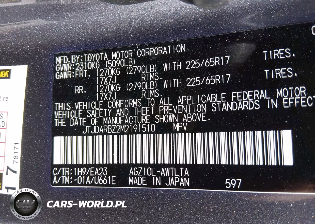 2021 Lexus Nx 300 VIN:JTJDARBZ2M2191510 - 9