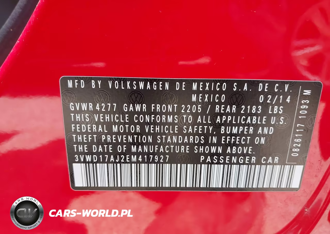 2014 Volkswagen Jetta 1.8T Se VIN:3VWD17AJ2EM417927 - 9