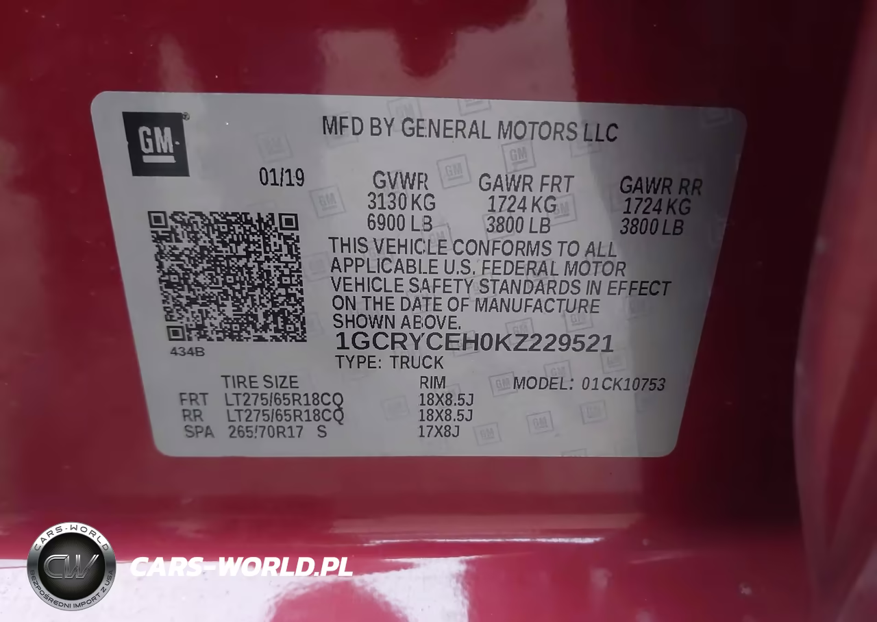 2019 Chevrolet Silverado 1500 Custom Trail Boss VIN:1GCRYCEH0KZ229521 - 9