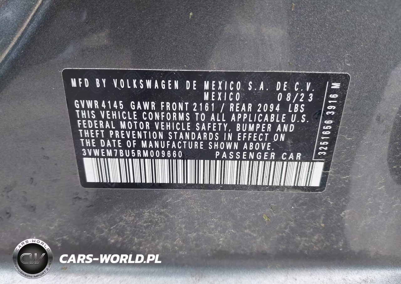2024 Volkswagen Jetta 1.5T Se VIN:3VWEM7BU5RM009660 - 9