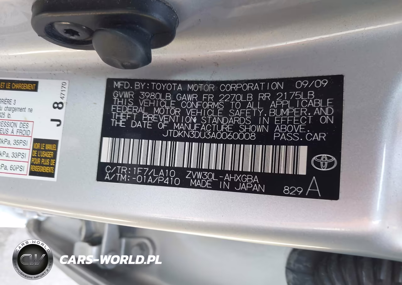 2010 Toyota Prius Iv VIN:JTDKN3DU3A0060008 - 9
