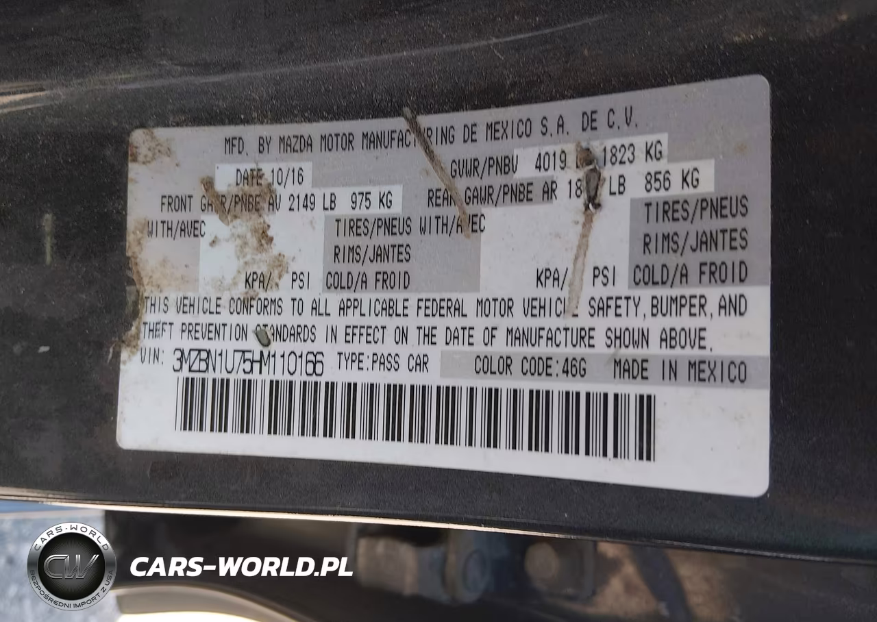 2017 Mazda Mazda3 Sport VIN:3MZBN1U75HM110166 - 9