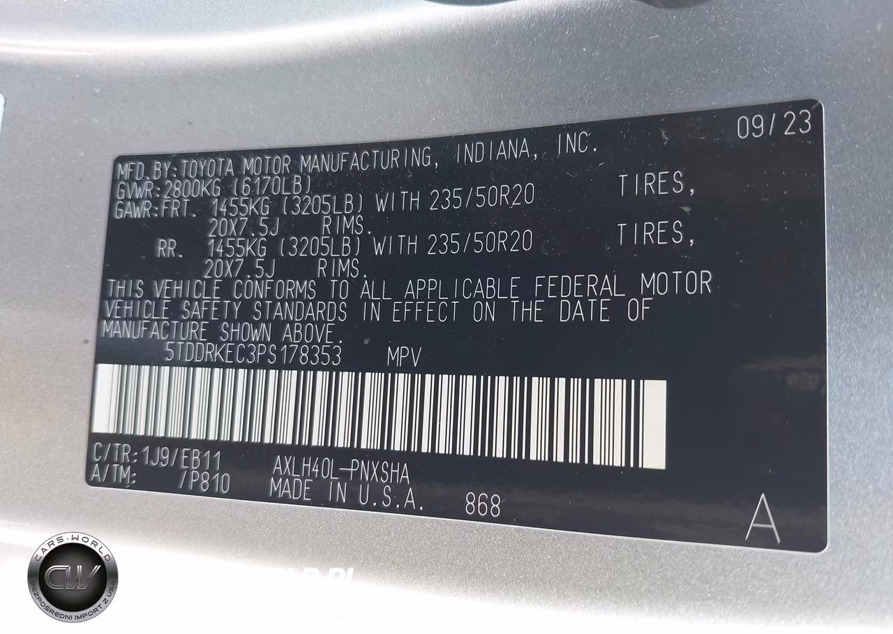 2023 Toyota Sienna Xse VIN:5TDDRKEC3PS178353 - 9