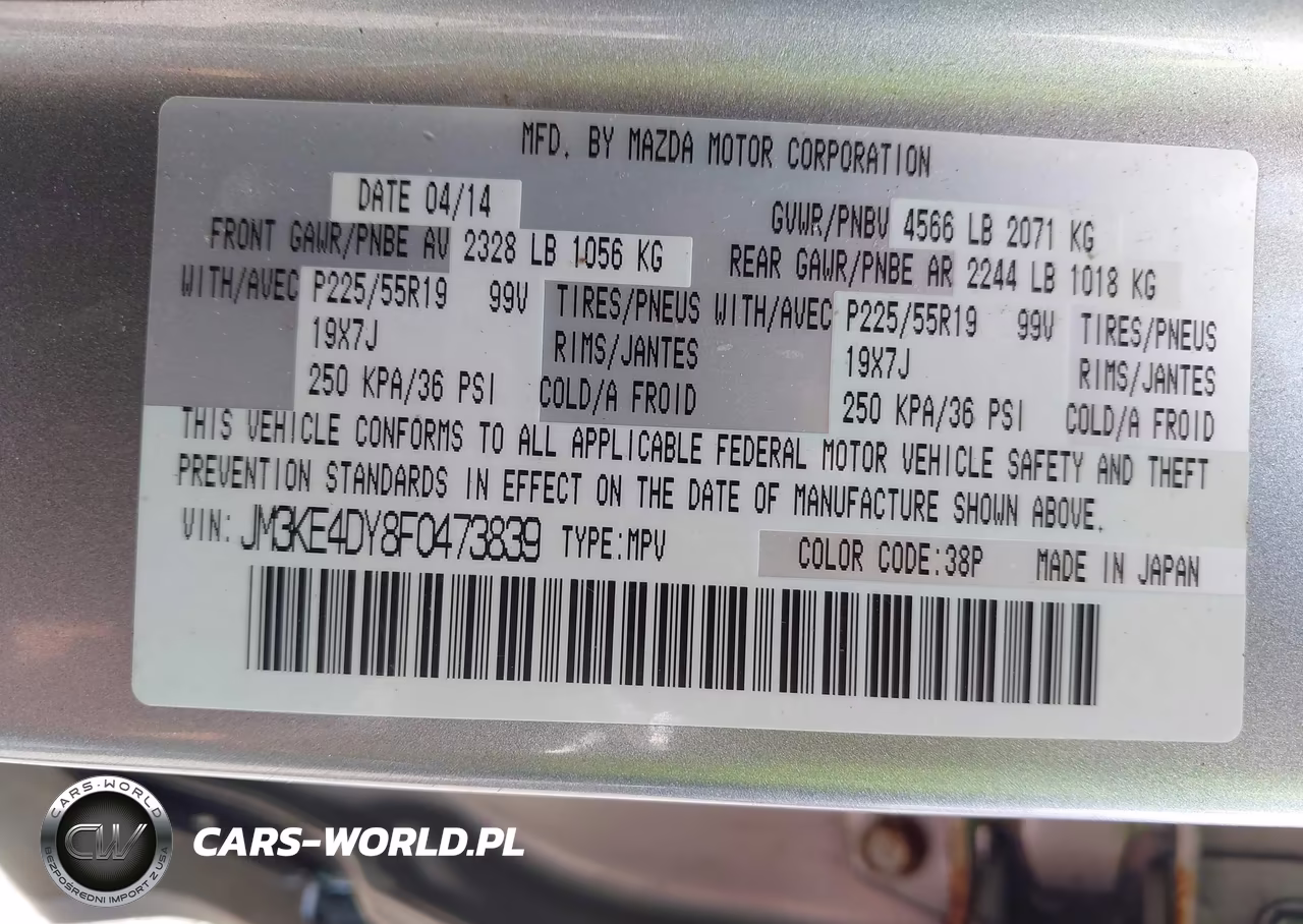 2015 Mazda Cx-5 Grand Touring VIN:JM3KE4DY8F0473839 - 9
