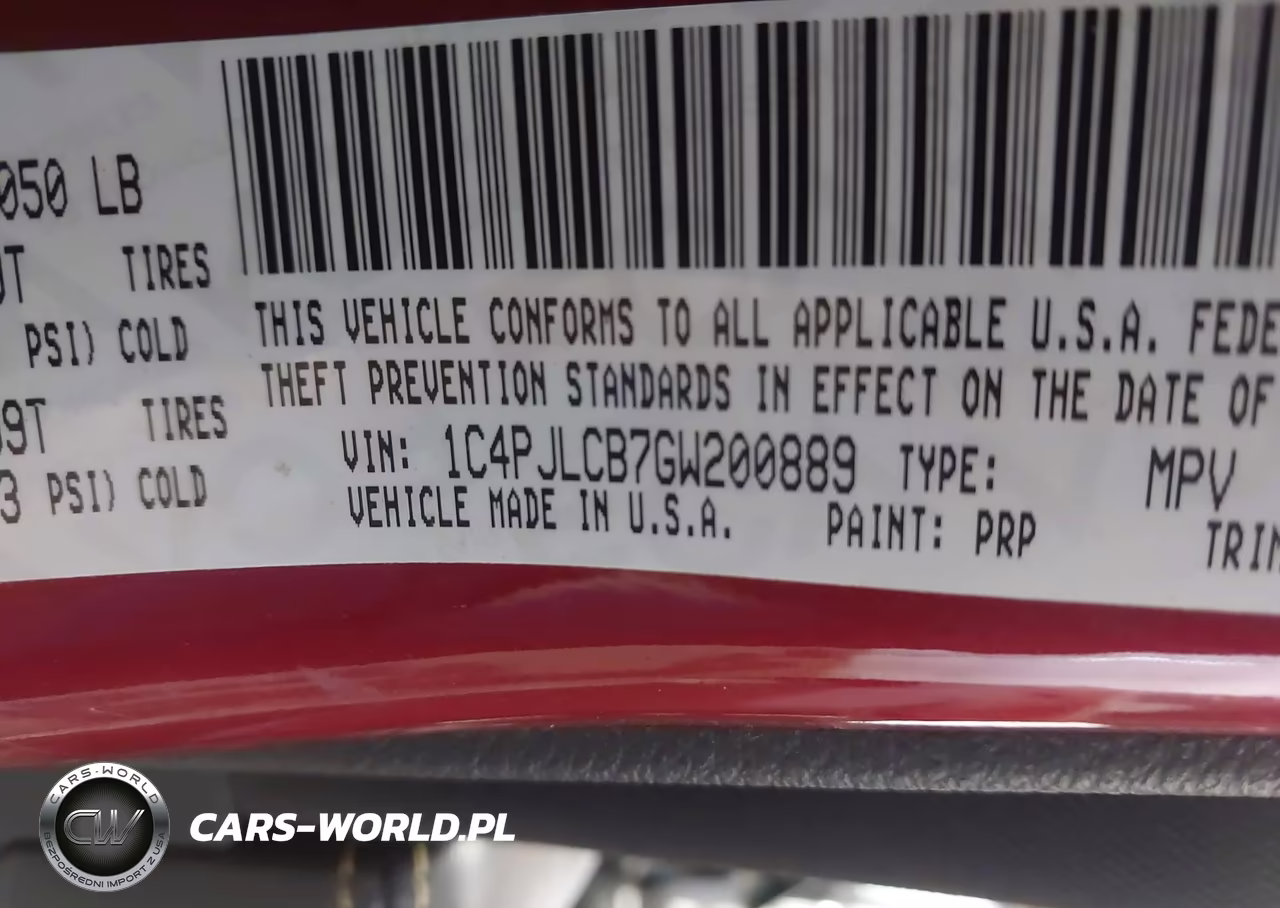 2016 Jeep Cherokee Latitude VIN:1C4PJLCB7GW200889 - 9