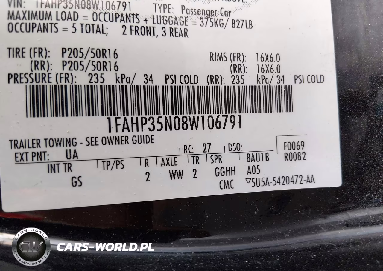 2008 Ford Focus Se-Ses VIN:1FAHP35N08W106791 - 9