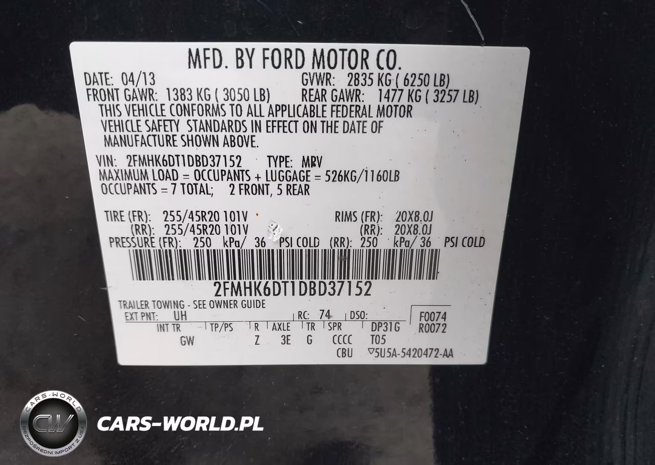 2013 Ford Flex Limited VIN:2FMHK6DT1DBD37152 - 9