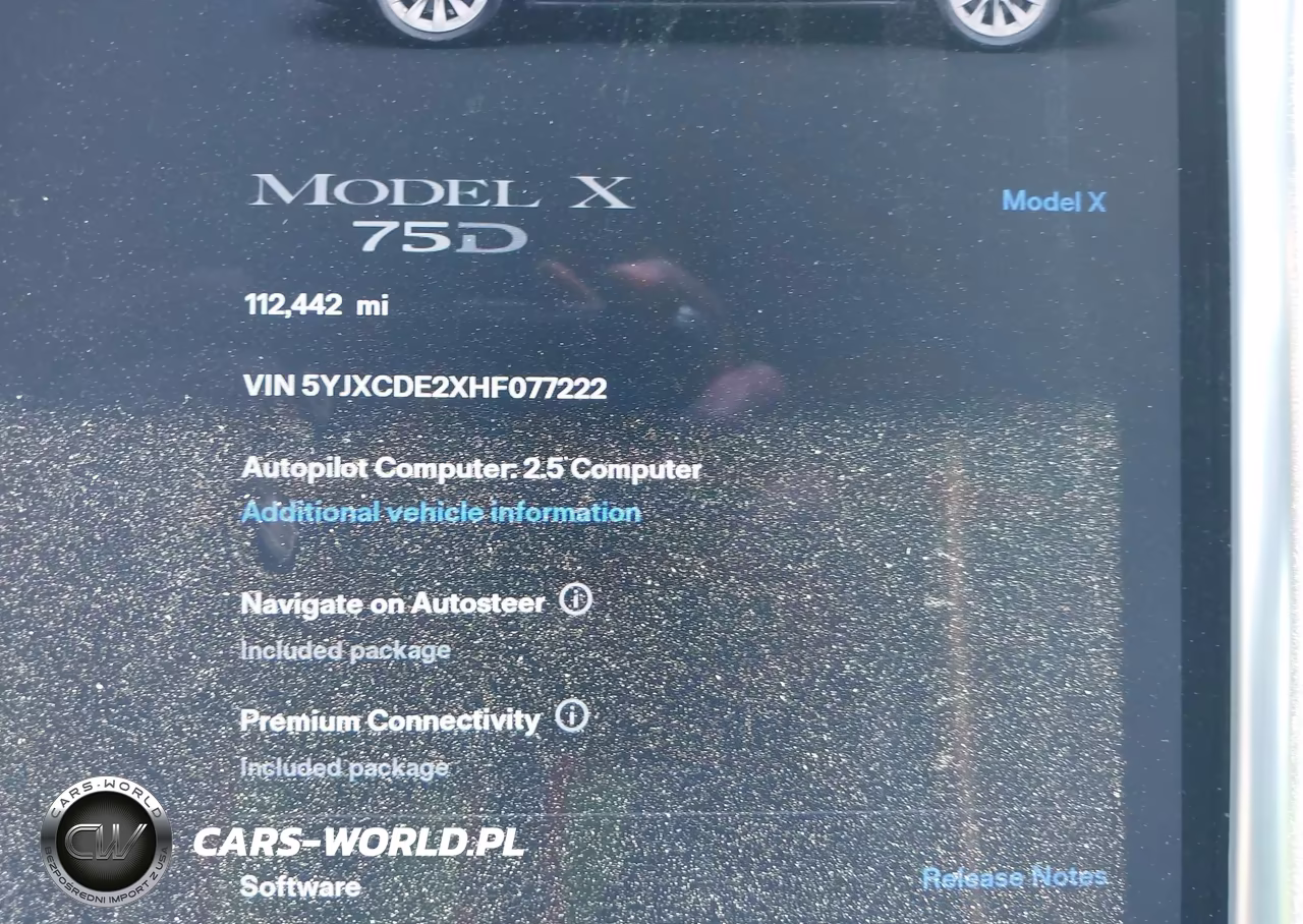 2017 Tesla Model X 100D-75D-90D VIN:5YJXCDE2XHF077222 - 7