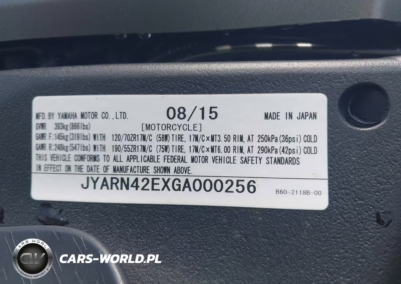 2016 Yamaha Yzfr1S VIN:JYARN42EXGA000256 - 10